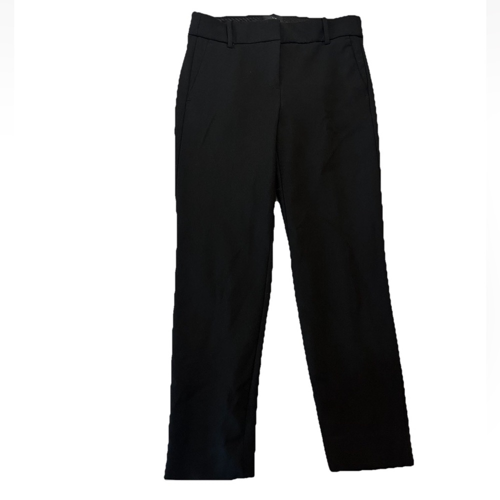 J.Crew Camron Black Classic Ankle Pants Zipper Fly Belt Loops Women’s Size‎ 4